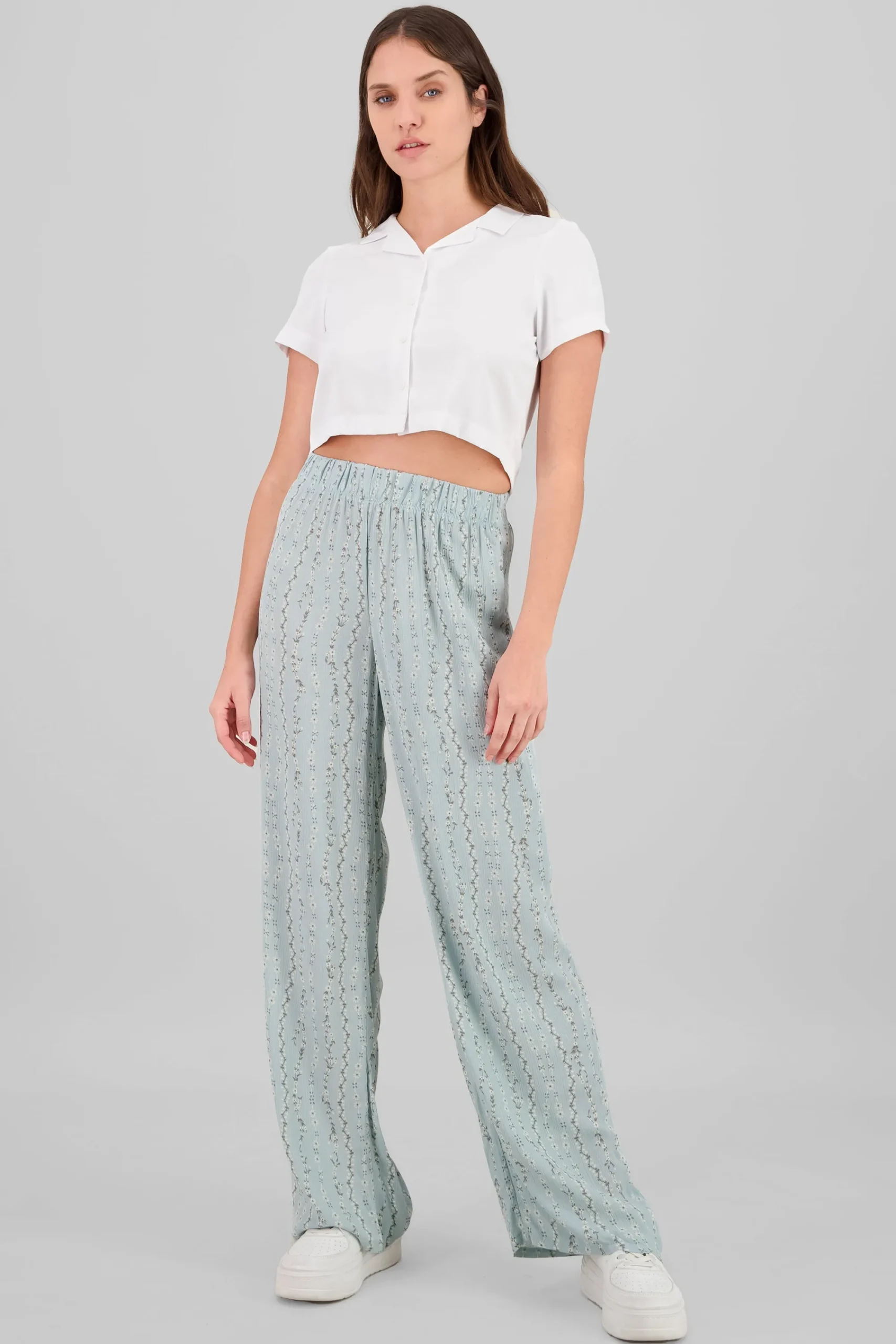 Shasa Floral Print Flowing Pants
