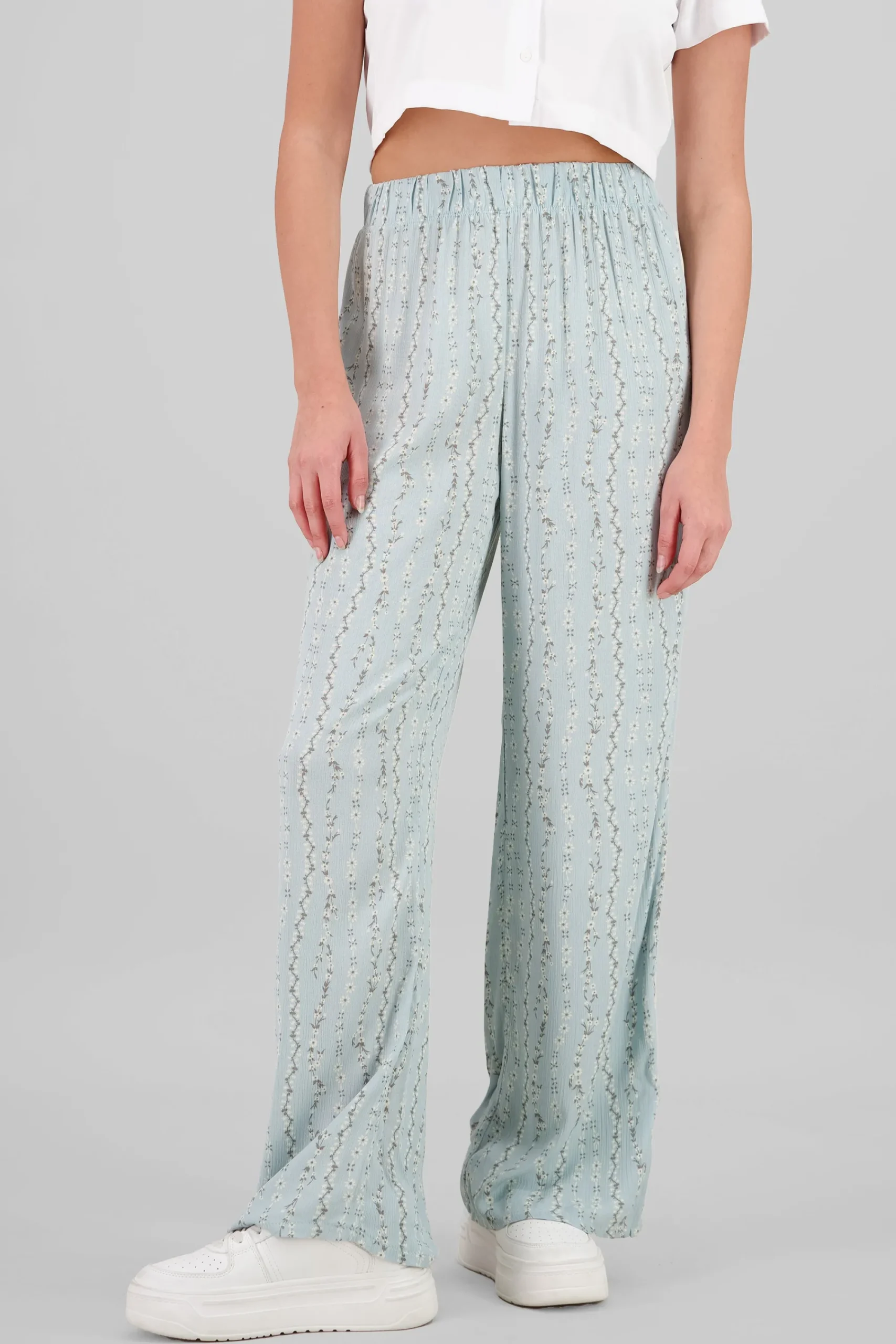 Shasa Floral Print Flowing Pants
