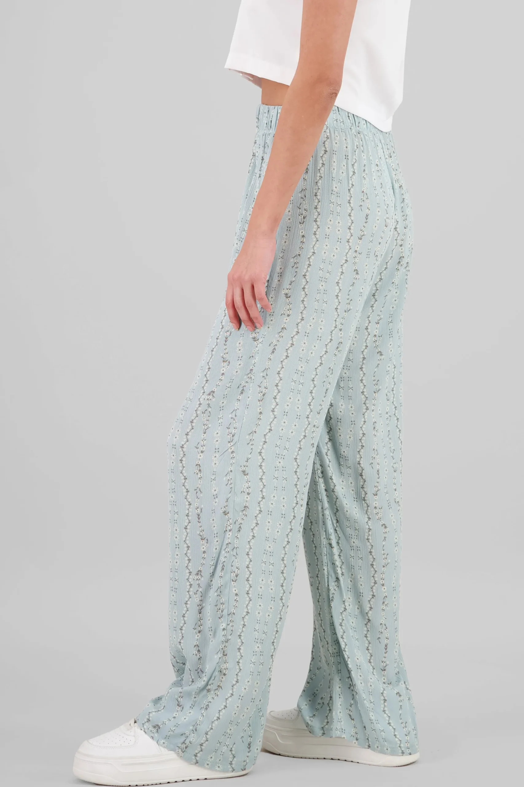Shasa Floral Print Flowing Pants