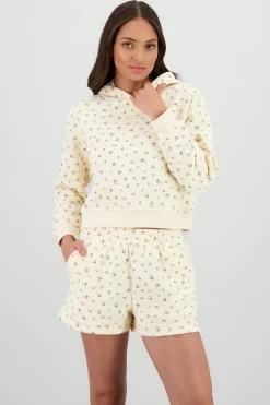 Shasa Floral Print Hoodie