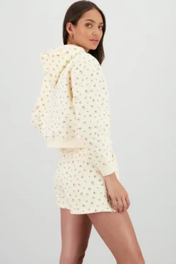 Shasa Floral Print Hoodie