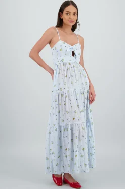 Shasa Floral Print Maxi Dress