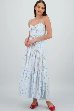 Shasa Floral Print Maxi Dress