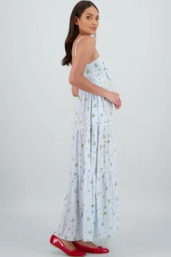 Shasa Floral Print Maxi Dress