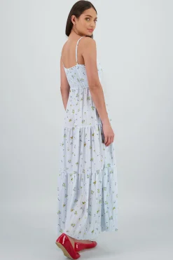 Shasa Floral Print Maxi Dress