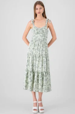 Shasa Floral Print Maxi Dress