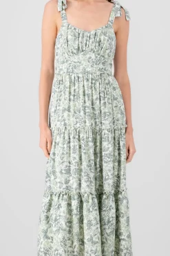 Shasa Floral Print Maxi Dress
