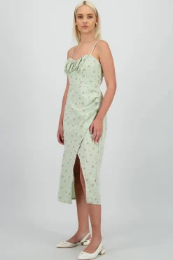 Shasa Floral Print Maxi Dress