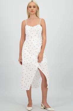 Shasa Floral Print Maxi Dress