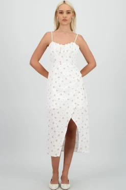 Shasa Floral Print Maxi Dress
