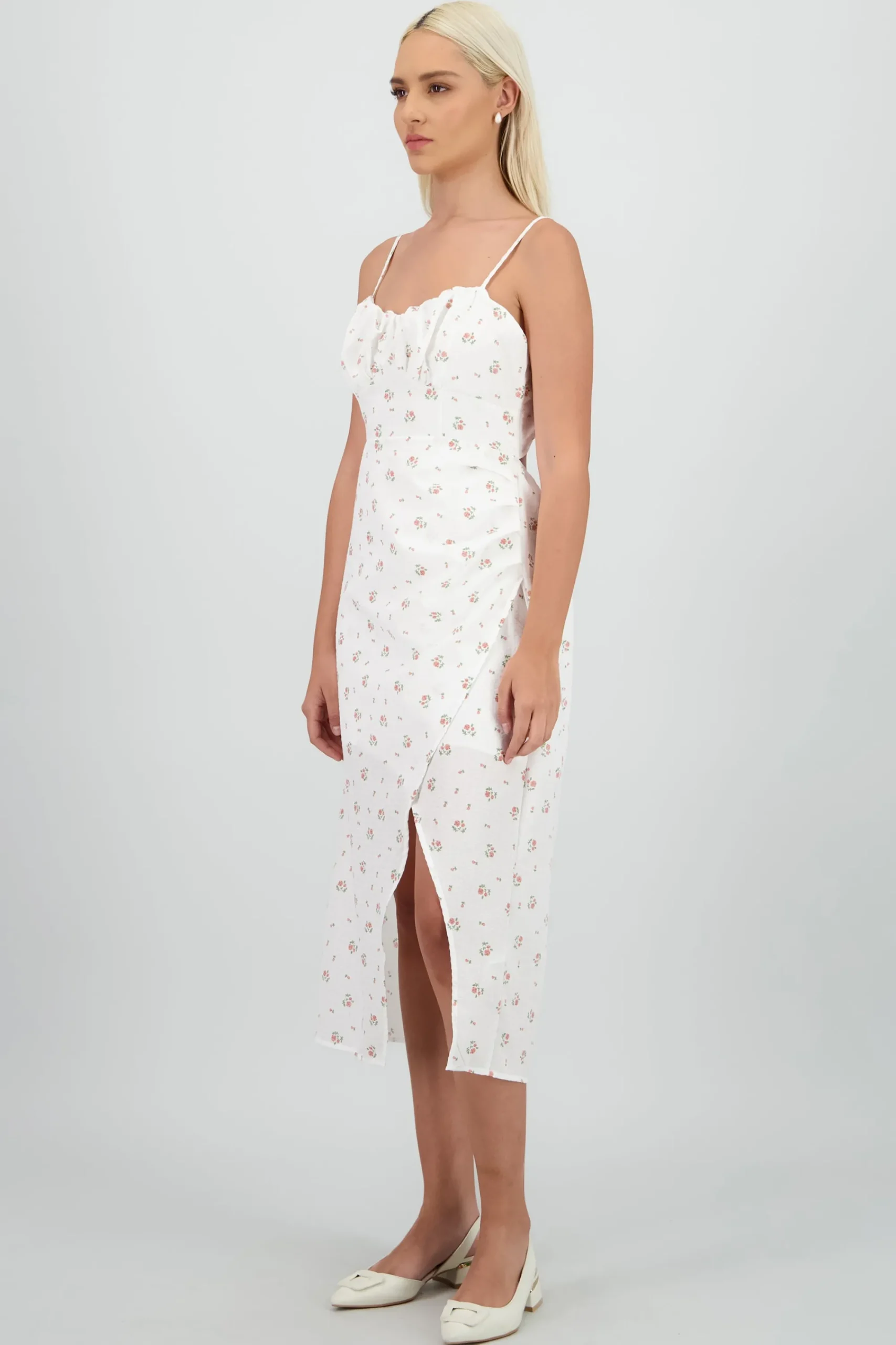 Shasa Floral Print Maxi Dress