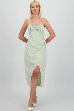 Shasa Floral Print Maxi Dress