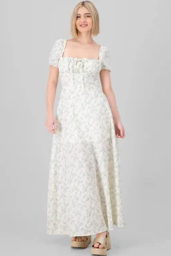Shasa Floral Print Maxi Dress