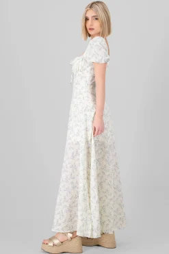 Shasa Floral Print Maxi Dress