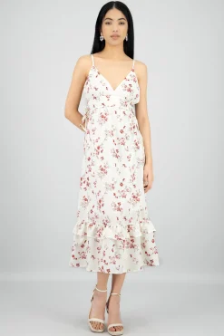 Shasa Floral Print Maxi Dress