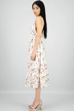Shasa Floral Print Maxi Dress