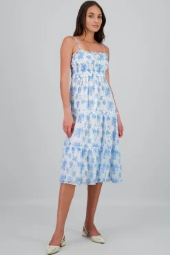 Shasa Floral Print Maxi Dress
