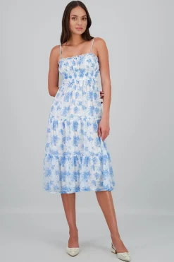 Shasa Floral Print Maxi Dress
