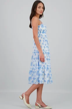 Shasa Floral Print Maxi Dress