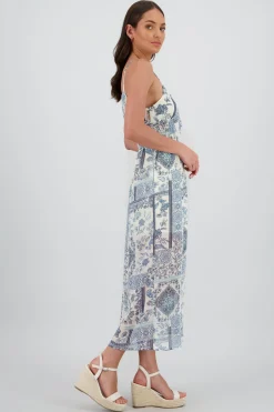 Shasa Floral Print Maxi Dress