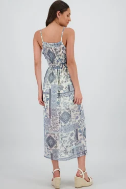 Shasa Floral Print Maxi Dress