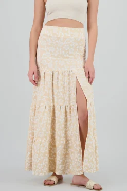 Shasa Floral Print Maxi Skirt