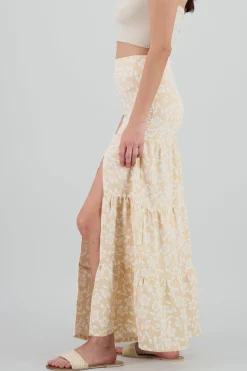 Shasa Floral Print Maxi Skirt