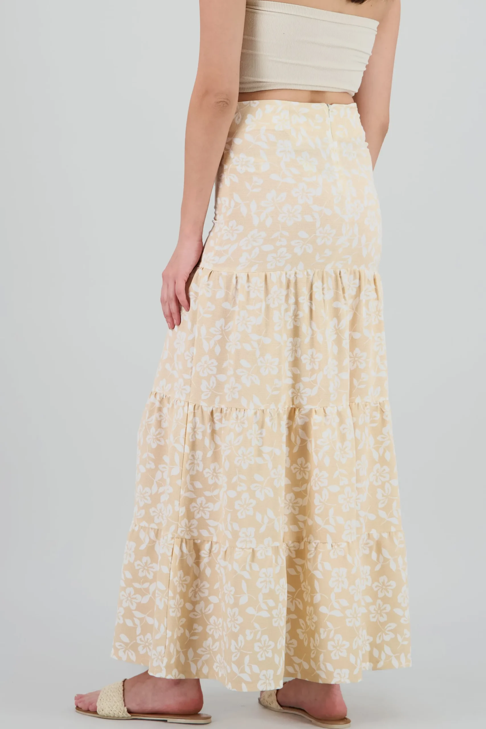 Shasa Floral Print Maxi Skirt