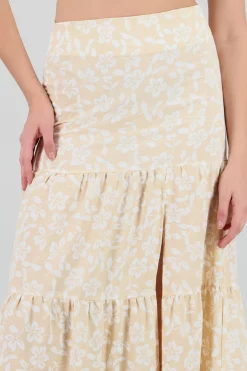 Shasa Floral Print Maxi Skirt