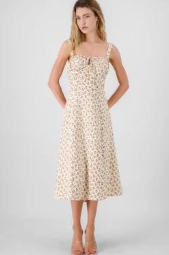 Shasa Floral Print Midi Dress