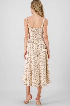 Shasa Floral Print Midi Dress