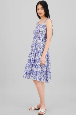 Shasa Floral Print Ruffle Dress