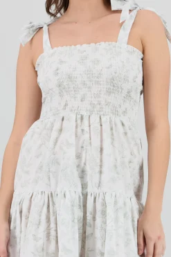 Shasa Floral Print Ruffle Dress