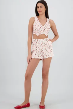 Shasa Floral Print Shorts