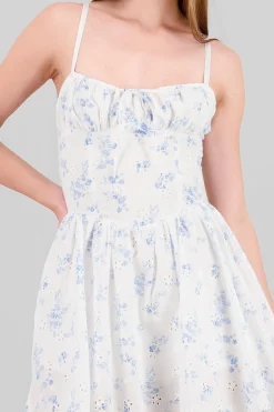 Shasa Floral Print Textured Dress