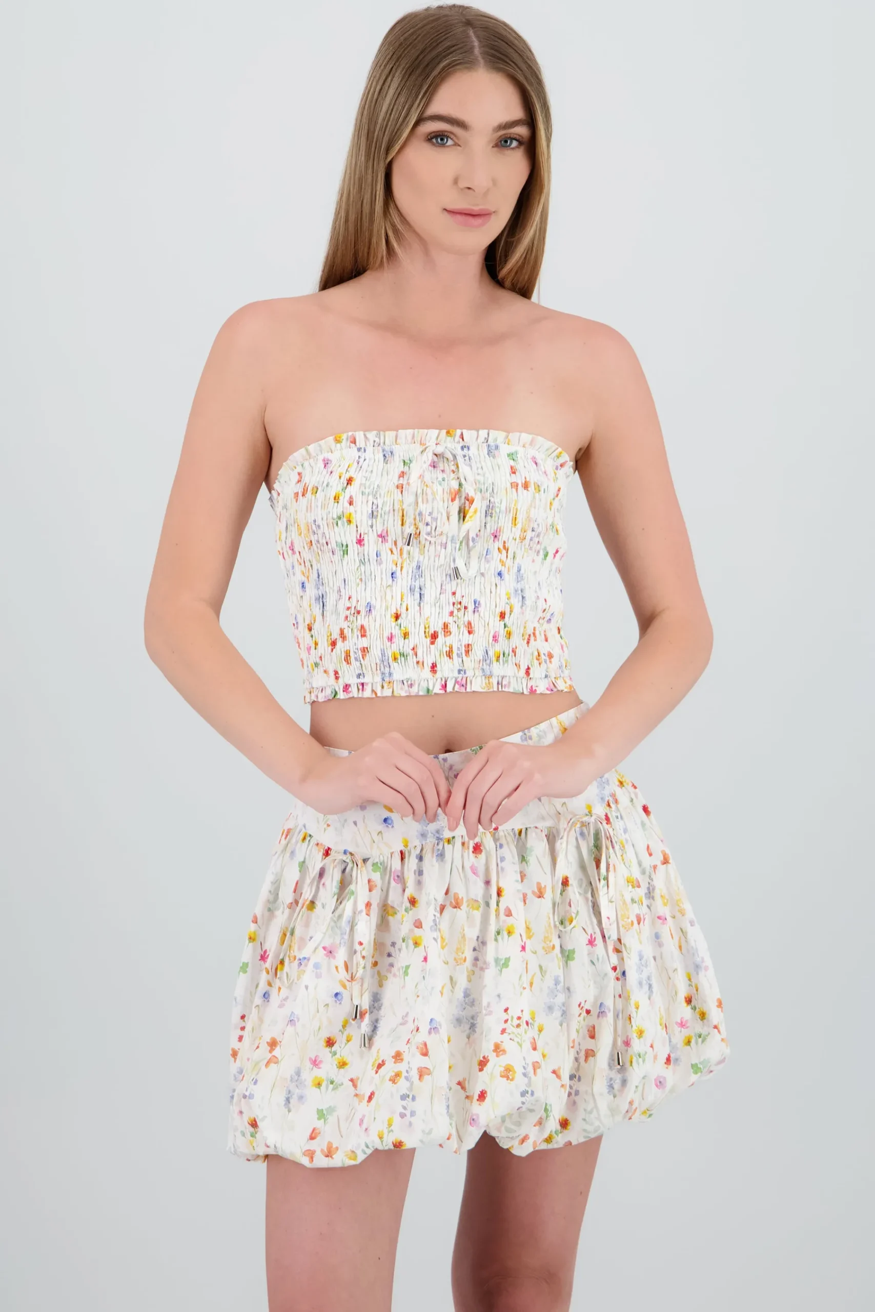 Shasa Floral Print Tube Top