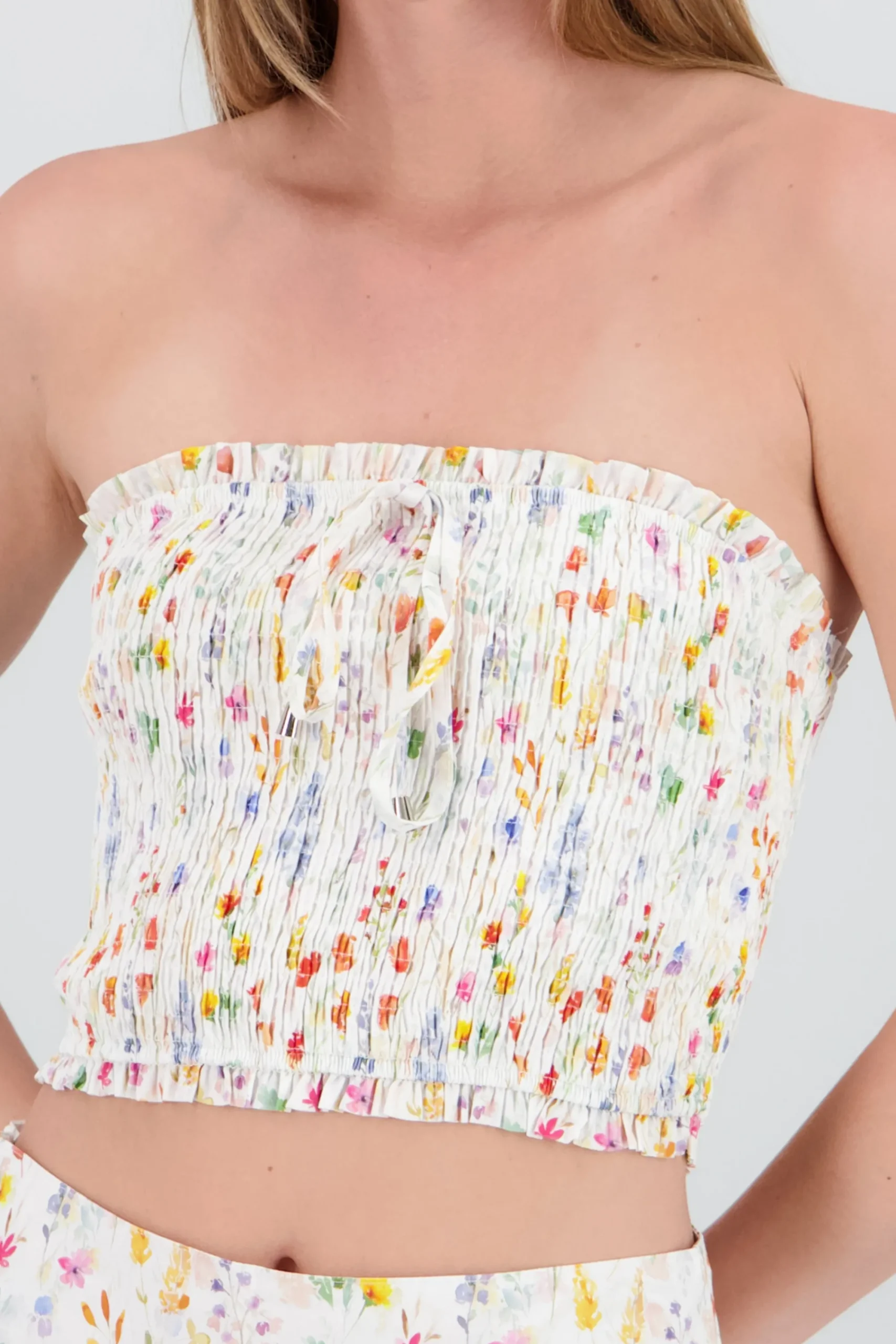 Shasa Floral Print Tube Top