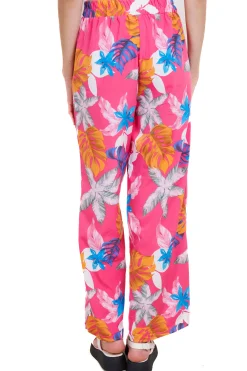Shasa Floral Print Wide Leg Flowy Pants