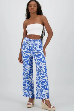 Shasa Floral Print Wide Pants