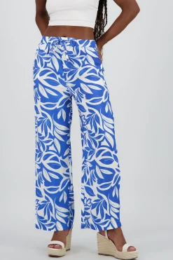 Shasa Floral Print Wide Pants