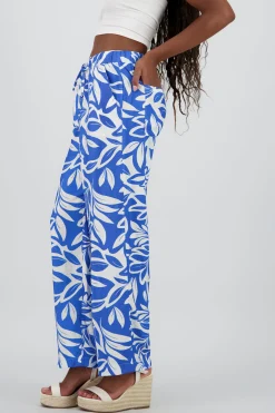 Shasa Floral Print Wide Pants