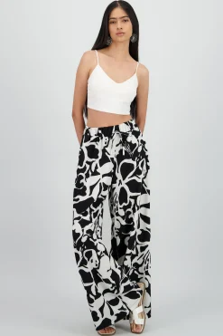 Shasa Floral Print Wide Pants