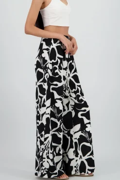 Shasa Floral Print Wide Pants