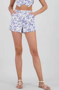 Shasa Floral Printed Flowy Shorts