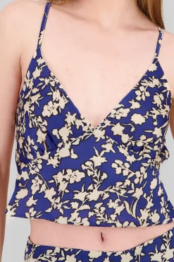 Shasa Floral Printed Strappy Top