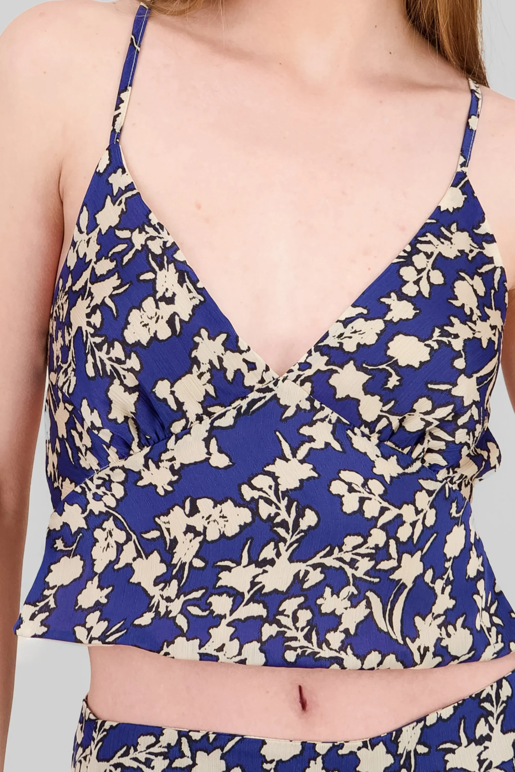 Shasa Floral Printed Strappy Top