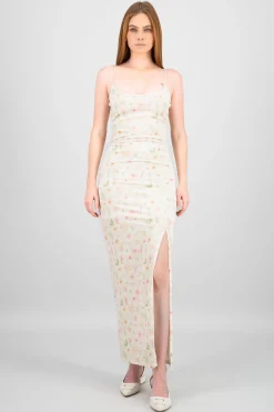 Shasa Floral Slit Maxi Dress