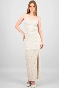 Shasa Floral Slit Maxi Dress