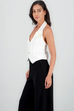 Shasa Floral Tailored Vest