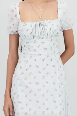 Shasa Floral Textured Midi Dress